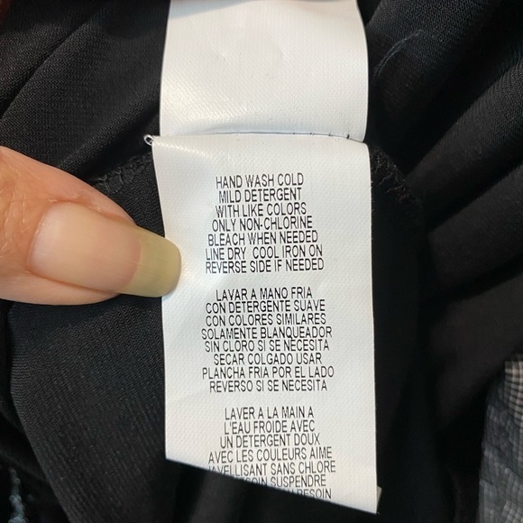 Tiana B size 16 elegant‎ black 3/4 sleeve dress with sequin trim stretch comfy - Picture 8 of 10